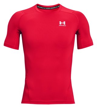 Under Armour HeatGear herr kompressionströja, röd/vit