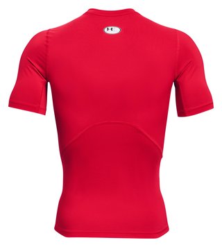 Under Armour HeatGear herr kompressionströja, röd/vit