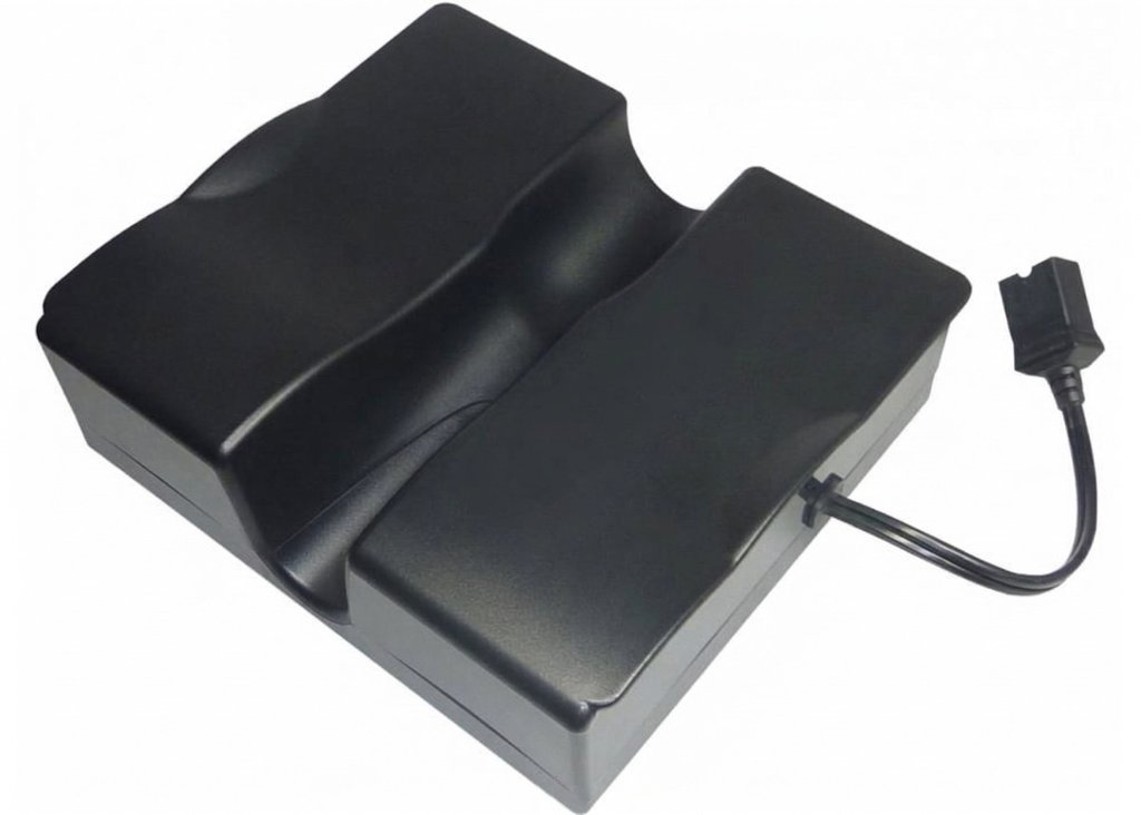 LionTec 12 V (14,4 V) - 26,0 Ah batteri för Motocaddy S-serien 2018 och äldre + laddare, svart