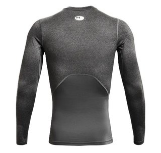 Under Armour HeatGear herr kompressionsöverdel med lång ärm, carbon heather