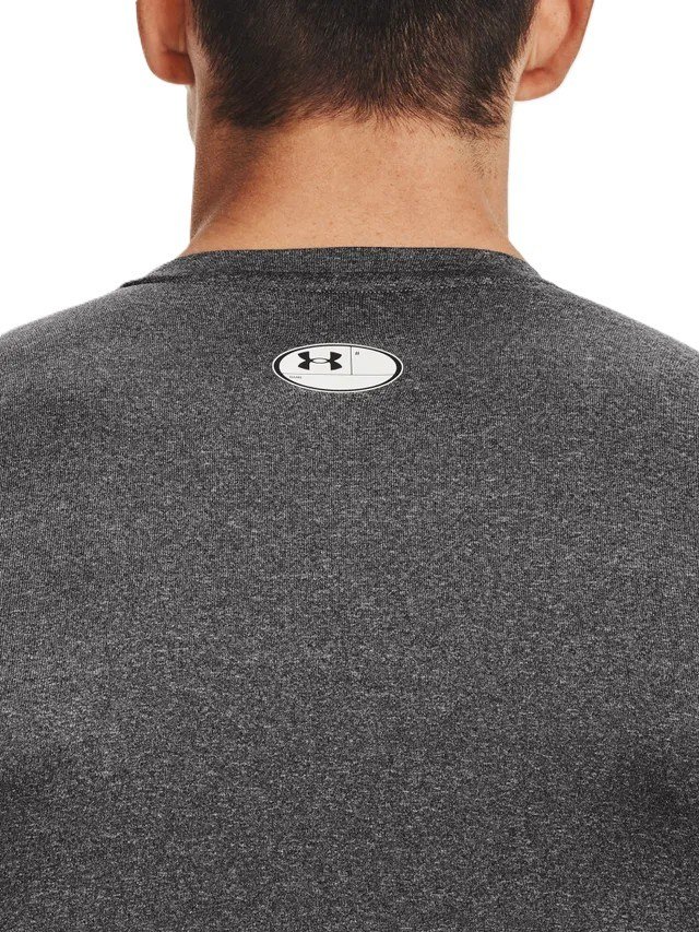 Under Armour HeatGear herr kompressionsöverdel med lång ärm, carbon heather