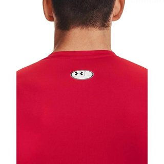 Under Armour HeatGear herr kompressionsöverdel med lång ärm, röd