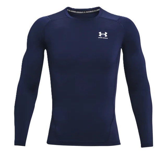 Under Armour HeatGear herr kompressionsöverdel med lång ärm, midnight navy
