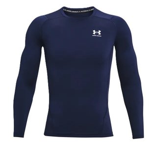 Under Armour HeatGear herr kompressionsöverdel med lång ärm, midnight navy