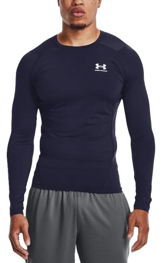 Under Armour HeatGear herr kompressionsöverdel med lång ärm, midnight navy
