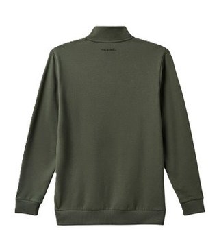 Travis Mathew Cloud Quarter Zip 2.0 herr mikina, dark olive