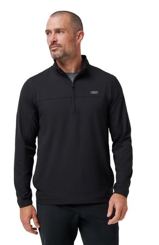 Travis Mathew Wanderlust quarter zip herr jacka, svart