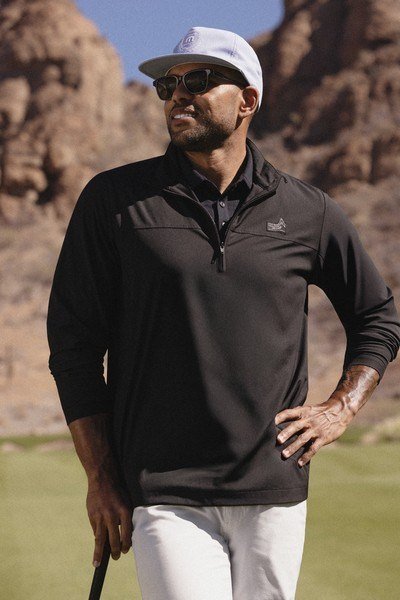 Travis Mathew Wanderlust quarter zip herr jacka, svart