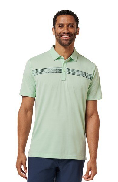 Travis Mathew River Boat herr polo, aqua foam