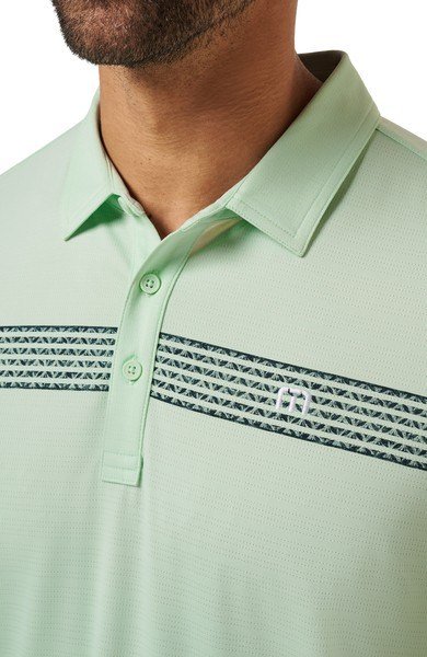 Travis Mathew River Boat herr polo, aqua foam