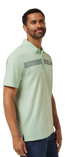 Travis Mathew River Boat herr polo, aqua foam