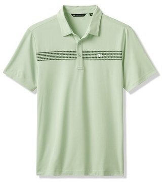 Travis Mathew River Boat herr polo, aqua foam