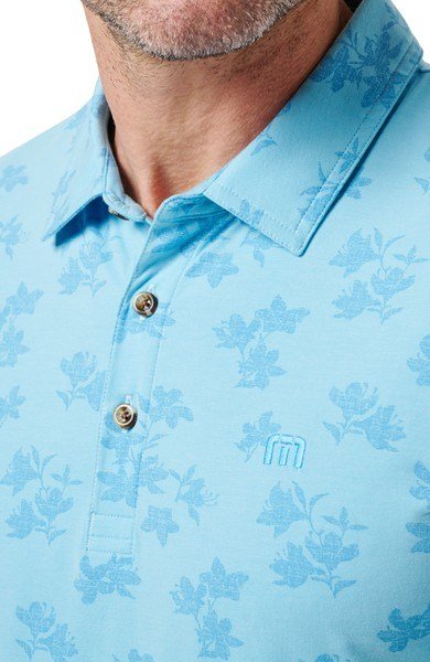 Travis Mathew Port Day herr polo, air blue