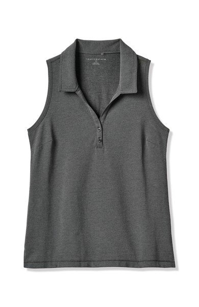 Travis Mathew Featherweight Active 2.0 Sleeveless dampolo, heather black