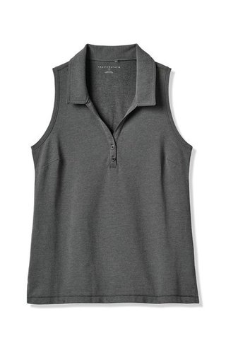 Travis Mathew Featherweight Active 2.0 Sleeveless dampolo, heather black