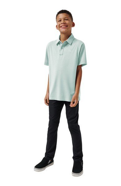 Travis Mathew The Heater junior polotröja, eggshell blue