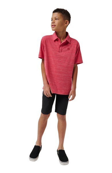 Travis Mathew The Heater junior polo, heather scooter