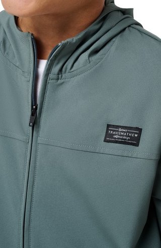 Travis Mathew Wanderlust junior hoodie, balsam green