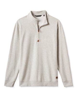 Travis Mathew Cloud herr tröja 1/4 zip, heather grey