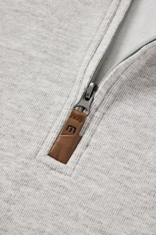 Travis Mathew Cloud herr tröja 1/4 zip, heather grey