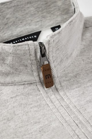 Travis Mathew Cloud herr tröja 1/4 zip, heather grey