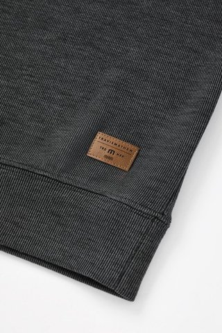 Travis Mathew Cloud herr tröja 1/4 zip, heather black