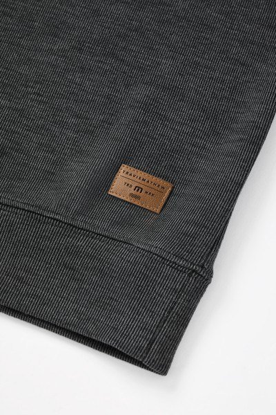 Travis Mathew Cloud herr tröja 1/4 zip, heather black