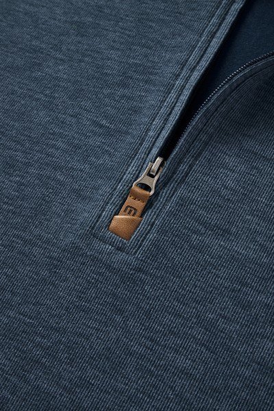 Travis Mathew Cloud herr tröja 1/4 zip, heather navy