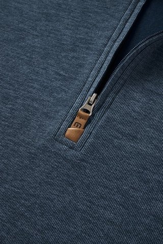 Travis Mathew Cloud herr tröja 1/4 zip, heather navy
