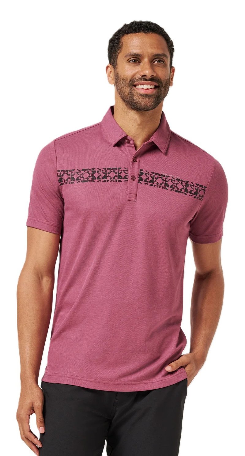 Travis Mathew Bungee Jump herr polo, damson
