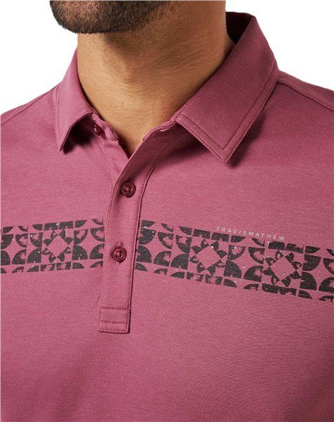 Travis Mathew Bungee Jump herr polo, damson