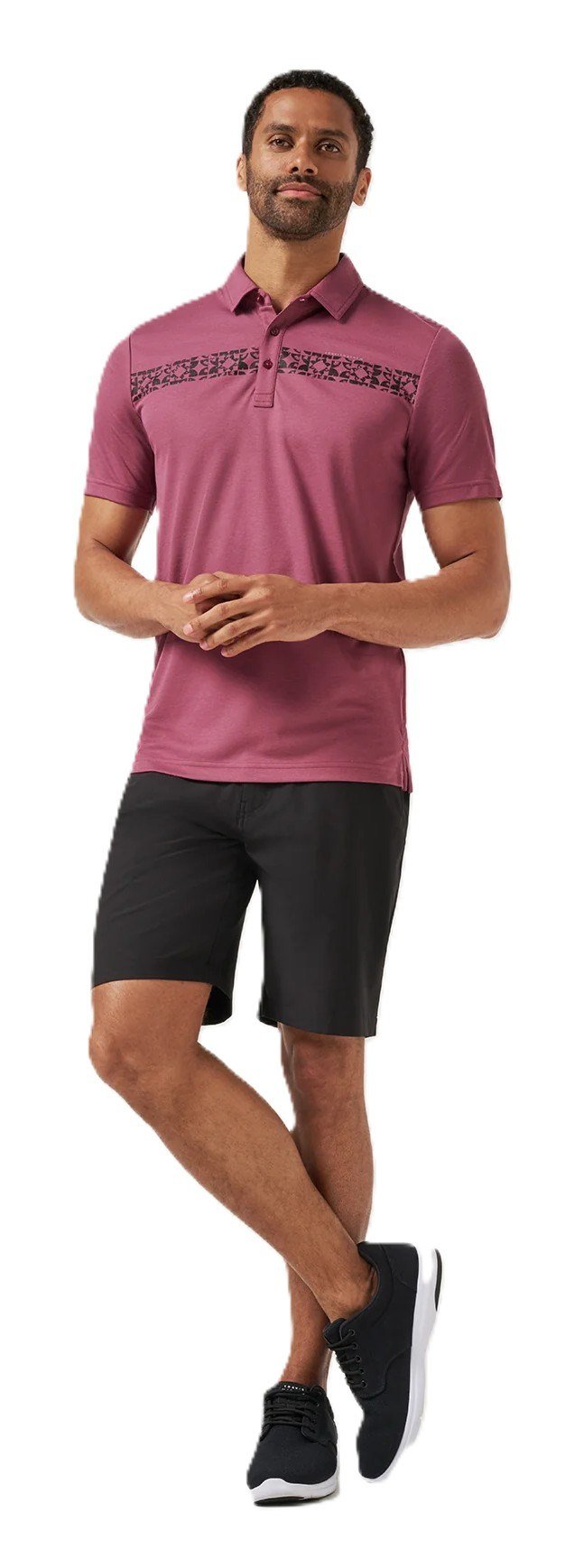 Travis Mathew Bungee Jump herr polo, damson