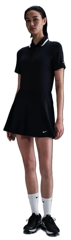 Nike Dri-Fit Tour damgolfkjol, svart/vit