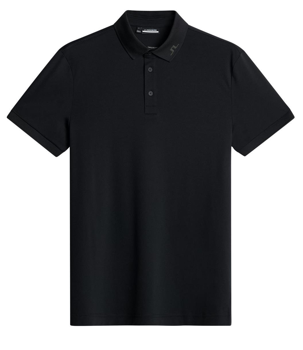 J.Lindeberg KV Print herr polo, svart