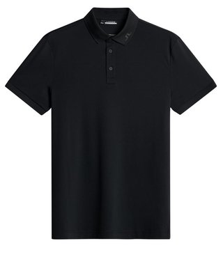 J.Lindeberg KV Print herr polo, svart