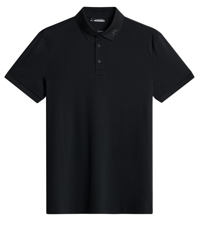 J.Lindeberg KV Print herr polo, svart