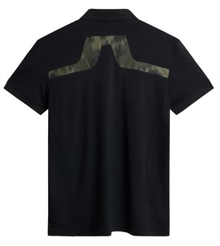 J.Lindeberg KV Print herr polo, svart