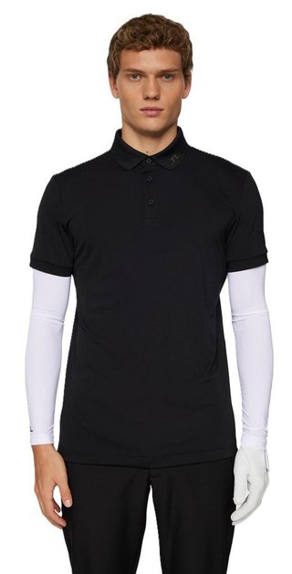 J.Lindeberg KV Print herr polo, svart