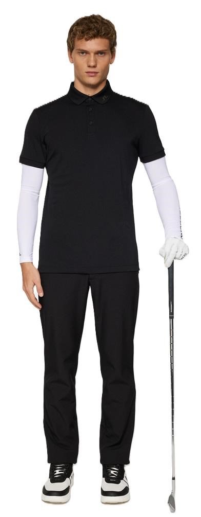 J.Lindeberg KV Print herr polo, svart