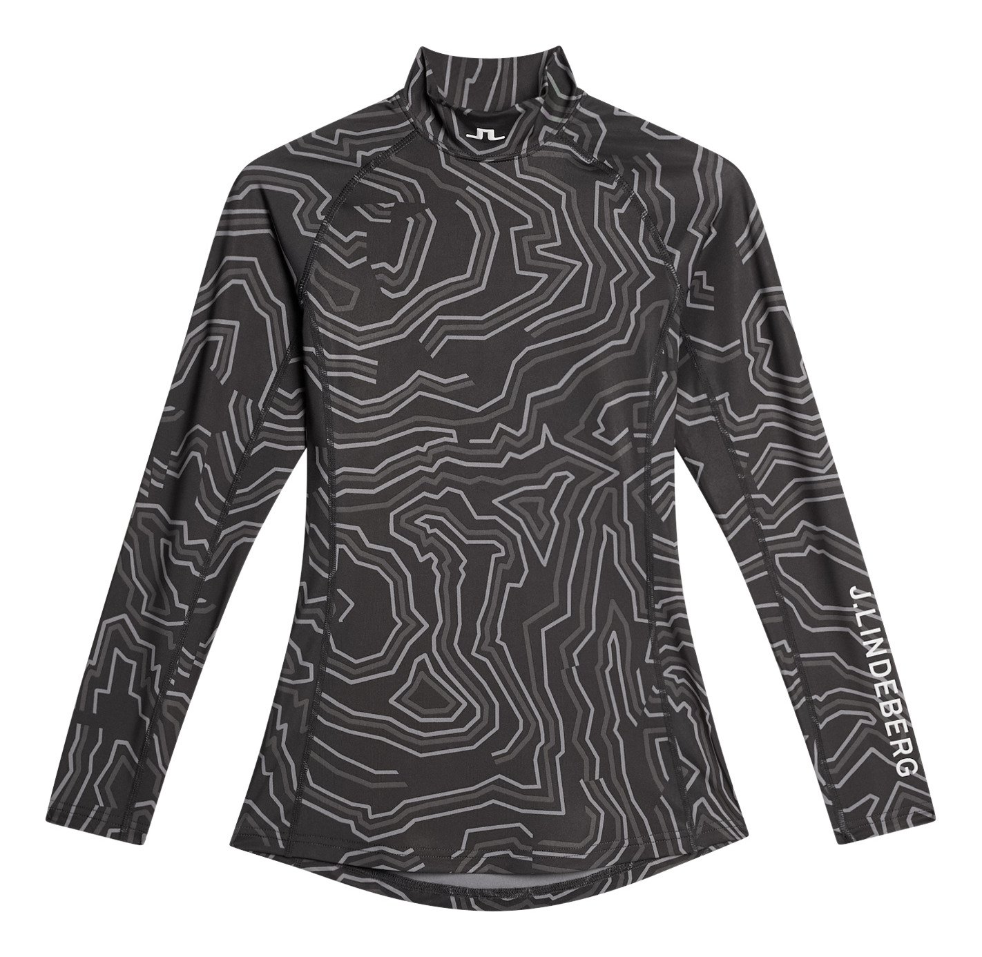 J.Lindeberg Ella Print Compression dam T-shirt, asphalt