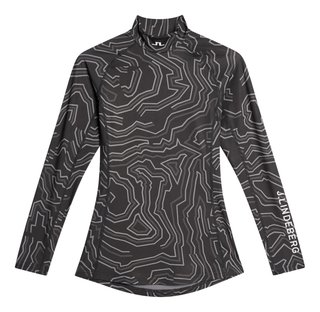 J.Lindeberg Ella Print Compression dam T-shirt, asphalt