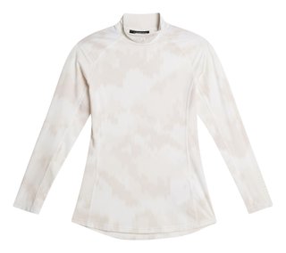 J.Lindeberg Ella Print Compression dam T-shirt, warp gray lilac