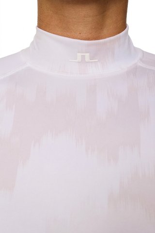 J.Lindeberg Ella Print Compression dam T-shirt, warp gray lilac