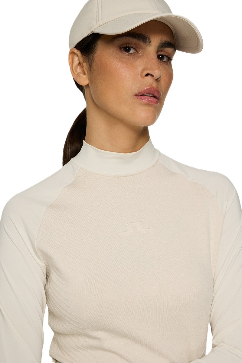 J.Lindeberg Darla Hybrid Knit damtröja, moonbeam