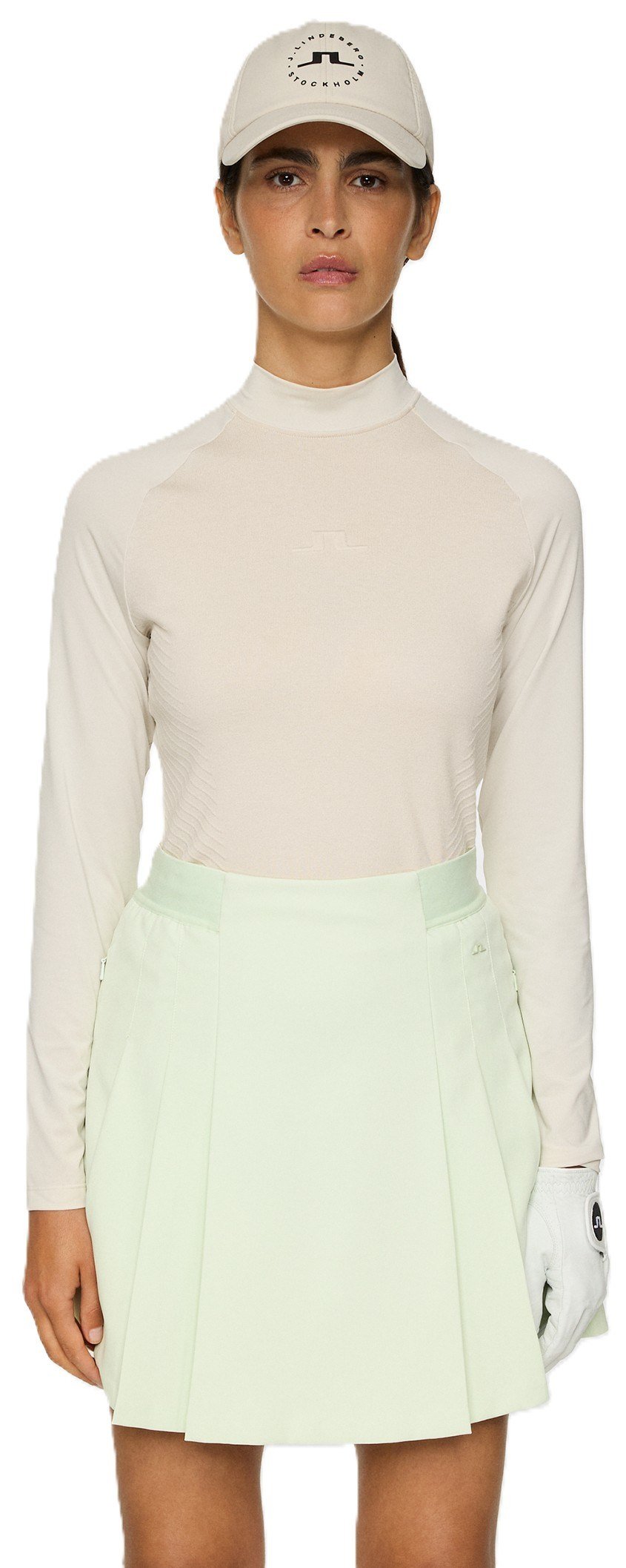 J.Lindeberg Darla Hybrid Knit damtröja, moonbeam