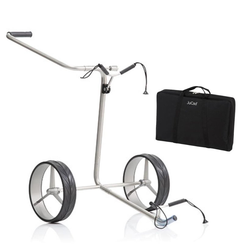 JuCad Titan manuell 2-hjulig trolley + bärbag JTT, titanium