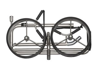 JuCad Titan manuell 2-hjulig trolley + bärbag JTT, titanium