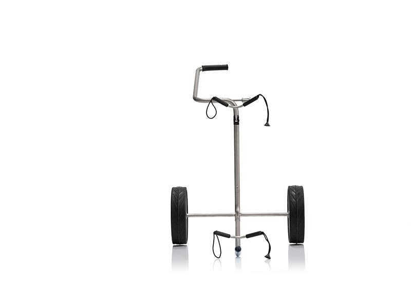 JuCad Titan manuell 2-hjulig trolley + bärbag JTT, titanium