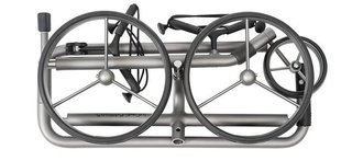 JuCad Edition S 3-hjulig manuell vagn, aluminiumlegering + bärväska JTT, silver