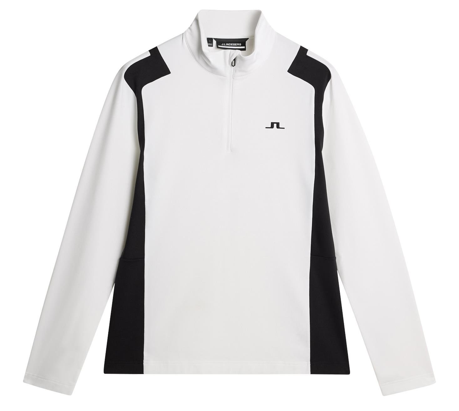 J.Lindeberg Lukas Quarter Zip herr sweatshirt, vit
